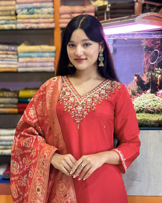 Straight kurthi set